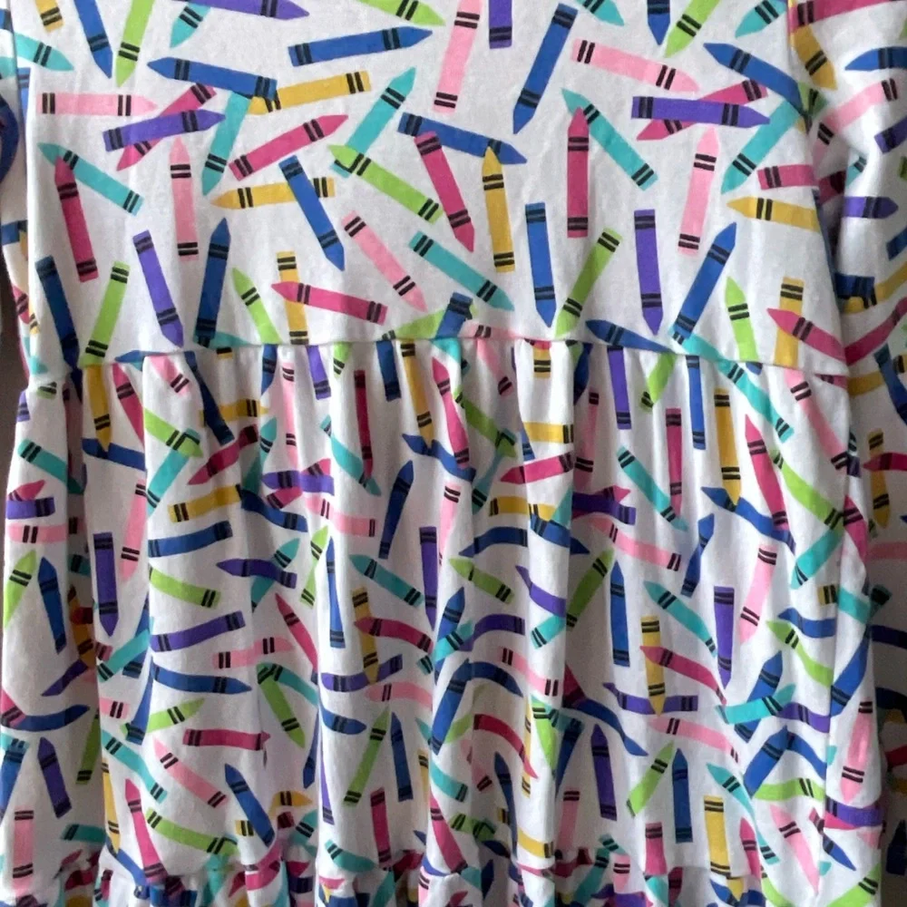 Gymboree White Crayons Dress